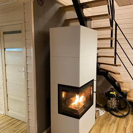 Caloroczny -mazury Gizycko Sauna Jacuzii Kominek ホリデーパーク
