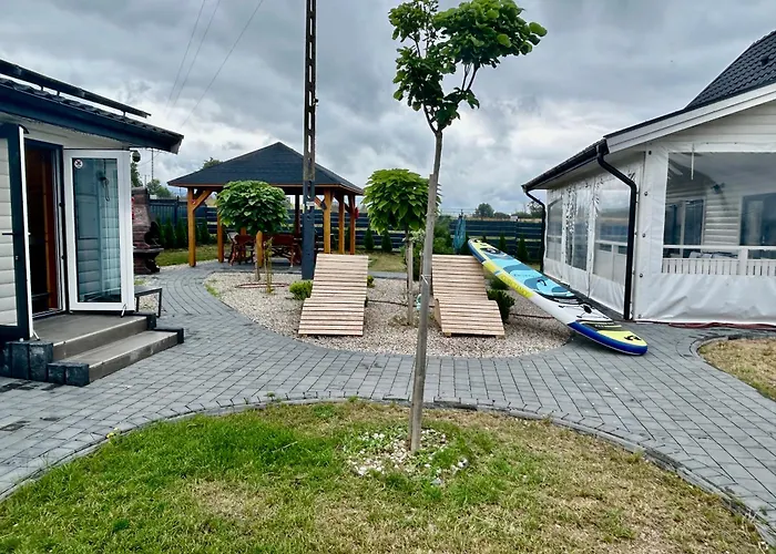 Całoroczny -mazury Giżycko Sauna Jacuzii Kominek