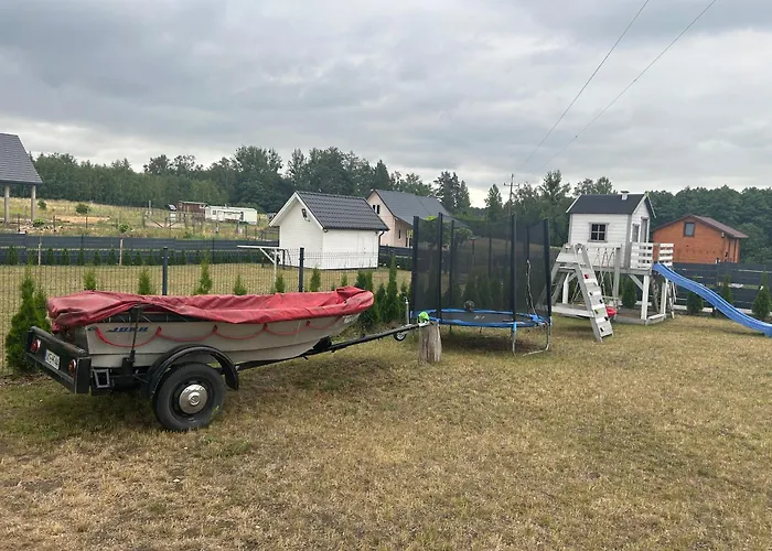 Kompleks wypoczynkowy Całoroczny -mazury Giżycko Sauna Jacuzii Kominek Fuleda