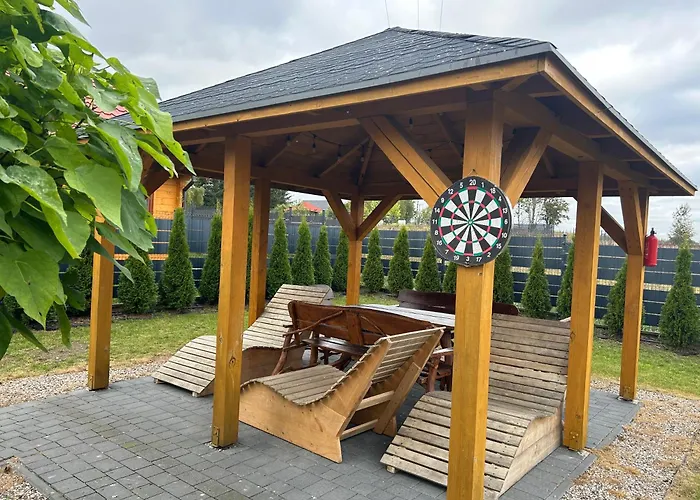 Kompleks wypoczynkowy Całoroczny -mazury Giżycko Sauna Jacuzii Kominek Fuleda